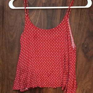 Spaghetti strap flowy stars tank top